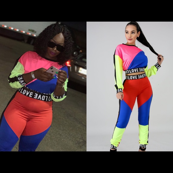 Multicolored Pants Set - Picture 1 of 1